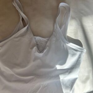 White Cropped Tank Top